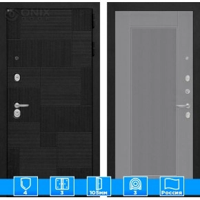 Входная дверь PAZL 30 - Серый рельеф софт