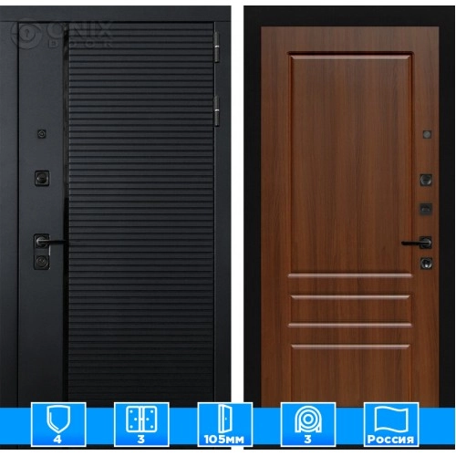 Входная дверь PIANO 03 - Орех бренди