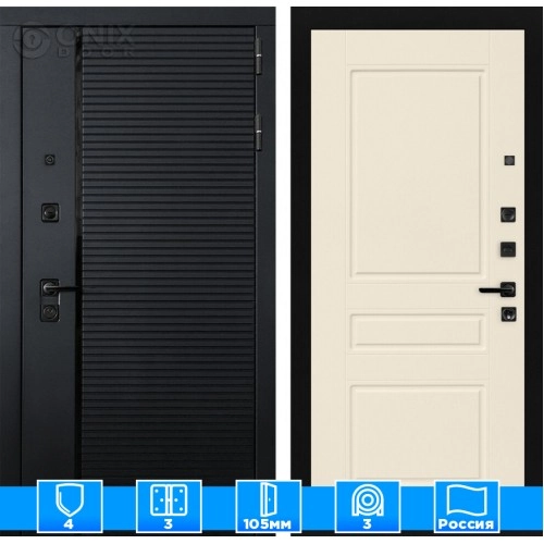 Входная дверь PIANO 03 - Крем софт