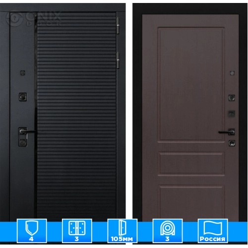 Входная дверь PIANO 03 - Орех премиум