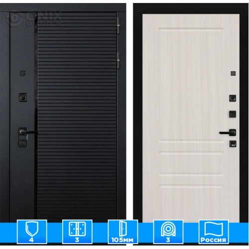 Входная дверь PIANO 03 - Сандал белый