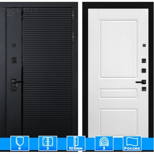 Входная дверь PIANO 03 - Белый софт