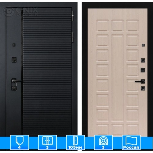 Входная дверь PIANO 04 - Беленый дуб