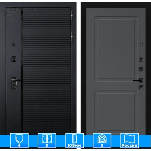 Входная дверь PIANO 11 - Графит софт