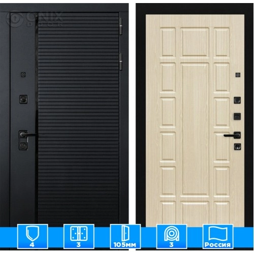 Входная дверь PIANO 12 - Беленый дуб