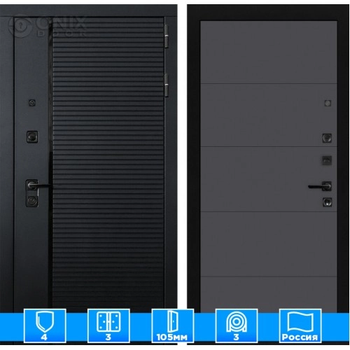 Входная дверь PIANO 13 - Графит софт