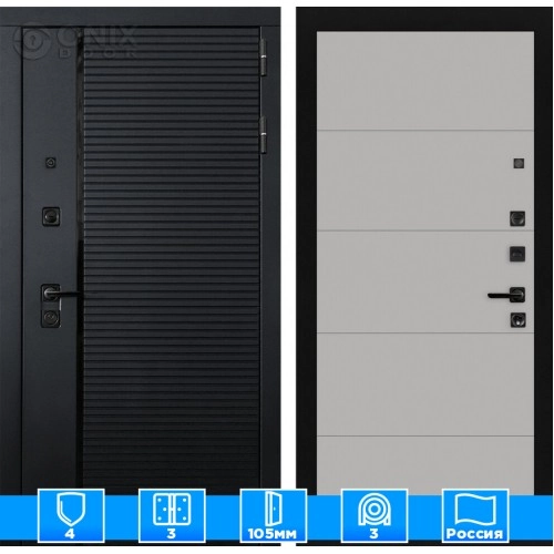 Входная дверь PIANO 13 - Грей софт