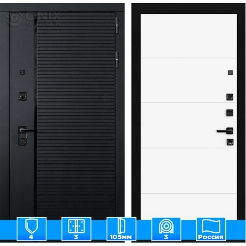 Входная дверь PIANO 13 - Белый софт