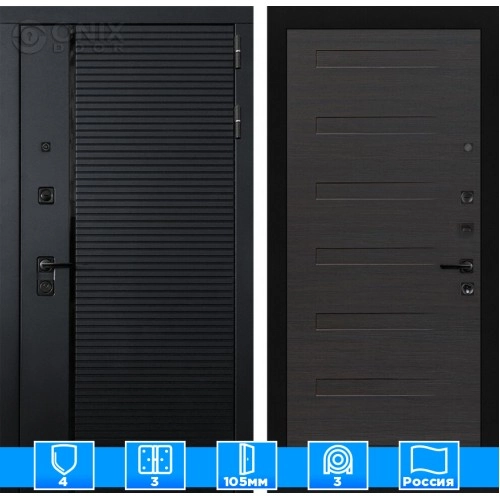 Входная дверь PIANO 14 - Эковенге горизонтальный