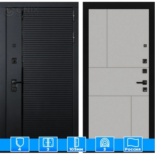 Входная дверь PIANO 21 - Грей софт