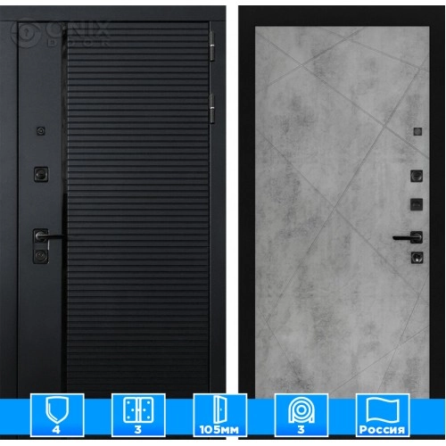 Входная дверь PIANO 24 - Бетон светлый