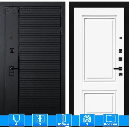 Входная дверь PIANO 26 - Эмаль RAL 9003