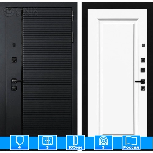 Входная дверь PIANO 27 - Эмаль RAL 9003