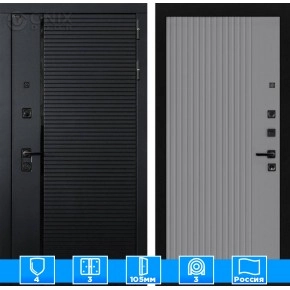 Входная дверь PIANO 29 - Серый рельеф софт