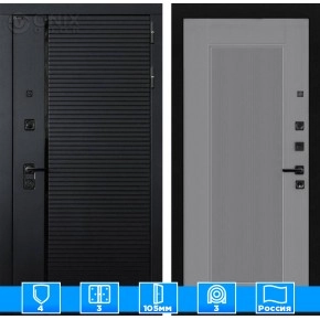 Входная дверь PIANO 30 - Серый рельеф софт