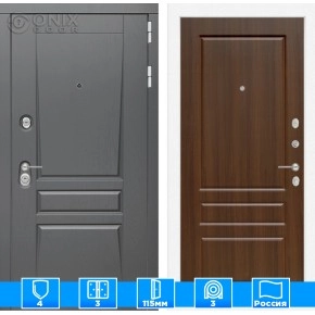 Входная дверь Платинум 03 - Орех бренди