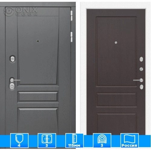 Входная дверь Платинум 03 - Орех премиум