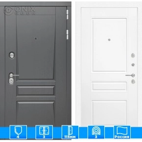 Входная дверь Платинум 03 - Белый софт