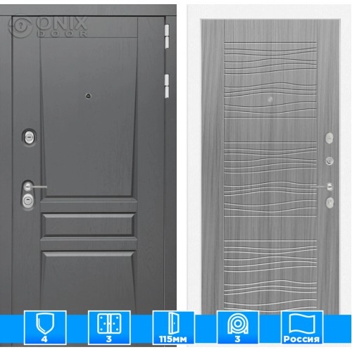 Входная дверь Платинум 06 - Сандал серый