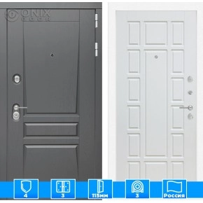 Входная дверь Платинум 12 - Белое дерево