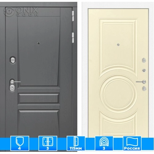 Входная дверь Платинум 23 - Шампань софт