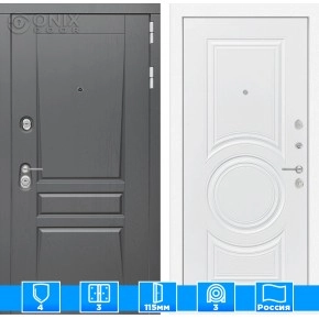 Входная дверь Платинум 23 - Белый софт