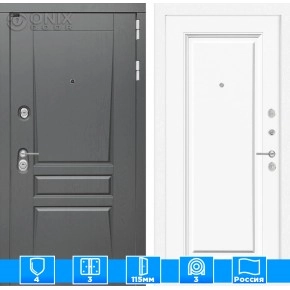 Входная дверь Платинум 27 - Эмаль RAL 9003