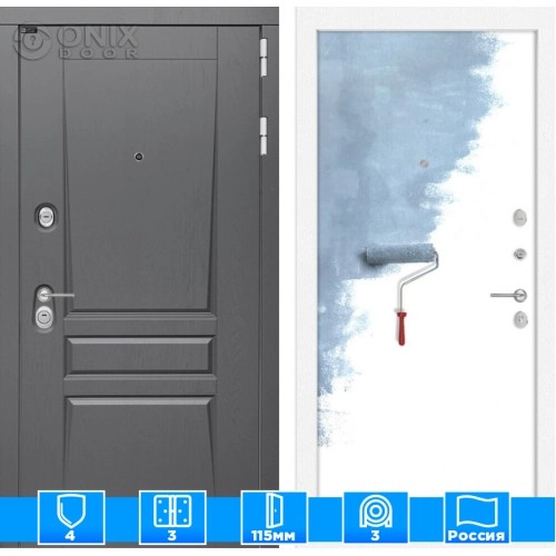 Входная дверь Платинум 28 - Грунт под покраску