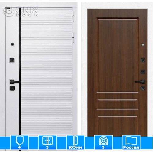 Входная дверь ROYAL 03 - Орех бренди