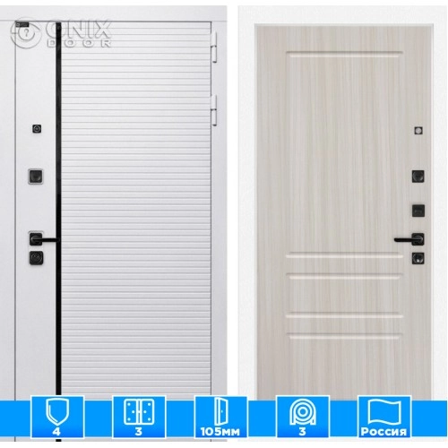 Входная дверь ROYAL 03 - Сандал белый