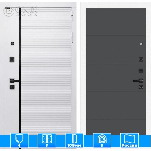 Входная дверь ROYAL 13 - Графит софт