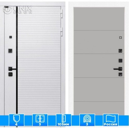 Входная дверь ROYAL 13 - Грей софт