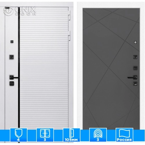 Входная дверь ROYAL 24 - Графит софт