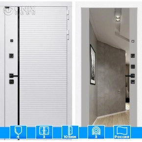 Входная дверь ROYAL с Зеркалом Максимум - Грей софт