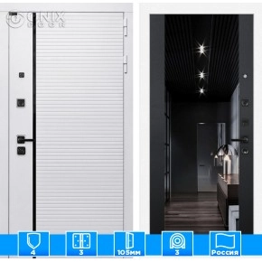 Входная дверь ROYAL с Зеркалом тонированным Максимум - Черный кварц