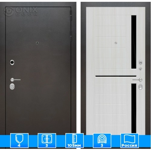 Входная дверь SILVER 02 - Сандал белый