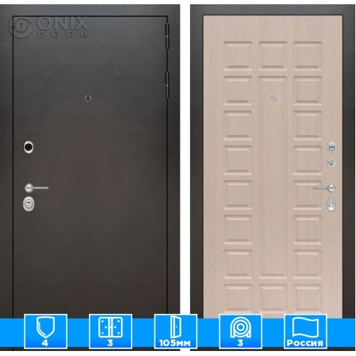 Входная дверь SILVER 04 - Беленый дуб