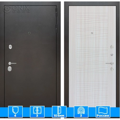 Входная дверь SILVER 06 - Сандал белый