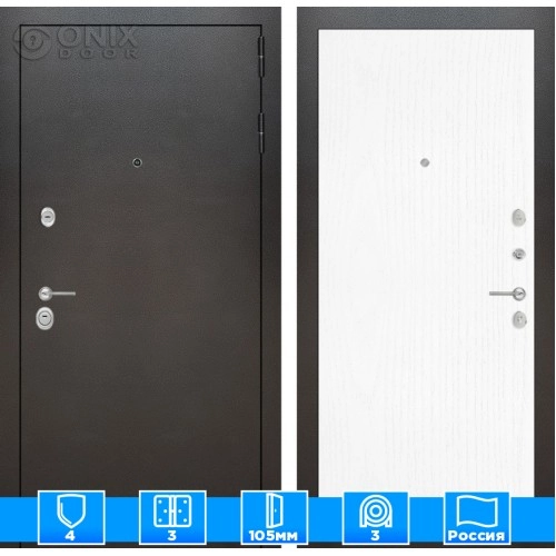 Входная дверь SILVER 07 - Белое дерево