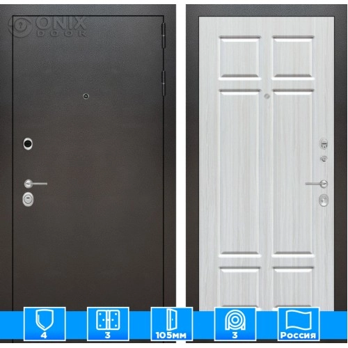 Входная дверь SILVER 08 - Кристалл Вуд