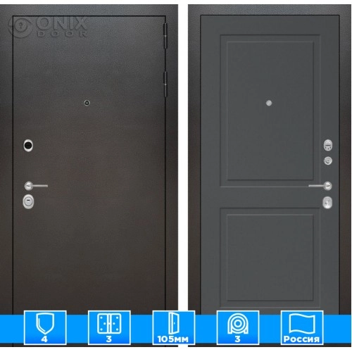 Входная дверь SILVER 11 - Графит софт