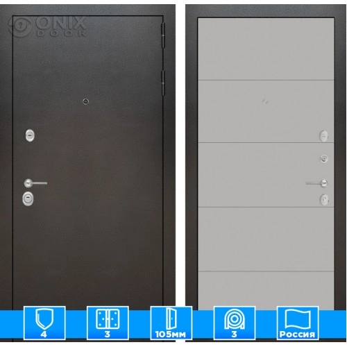 Входная дверь SILVER 13 - Грей софт