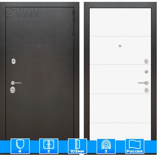 Входная дверь SILVER 13 - Белый софт