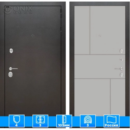 Входная дверь SILVER 21 - Грей софт