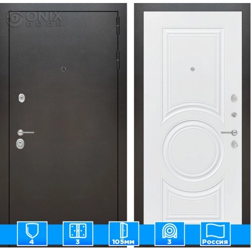 Входная дверь SILVER 23 - Белый софт