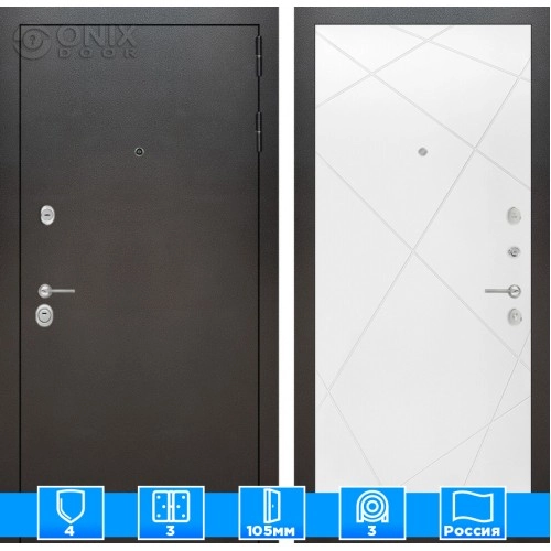 Входная дверь SILVER 24 - Белый софт