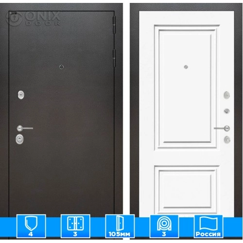 Входная дверь SILVER 26 - Эмаль RAL 9003