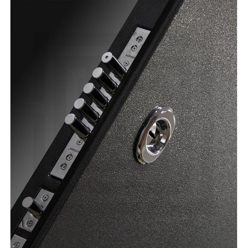 Входная дверь SILVER 31 - Белый софт, зеркальная вставка с тонировкой