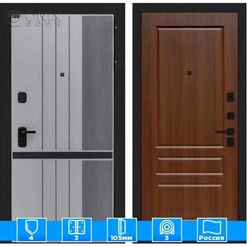 Входная дверь SKYLAB 03 - Орех бренди