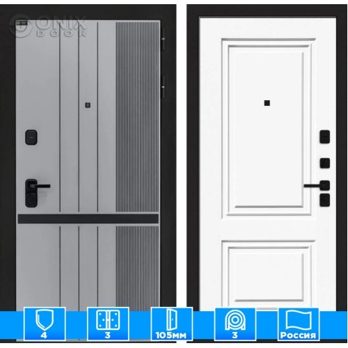 Входная дверь SKYLAB 26 - Эмаль RAL 9003